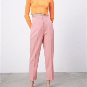 Zara pink high waisted pants
